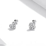 925 Silver Stud Earrings Wings Design Original European Style