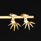 Spike Stud Earrings Sterling Silver 925 Punk Style Party
