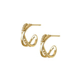 925 Silver Cross Stud Earrings Classic 18k Jewelry Gift
