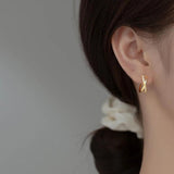 925 Silver Cross Stud Earrings Classic 18k Jewelry Gift