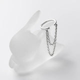 Sterling Silver Tassel Ear Clip Earrings for Women