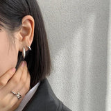 S925 Silver Earrings Women's stylish and cool design