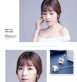 Colorful Crystal Long Tassel Earrings from Austrian Chain