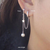 925 Sterling Silver Siamese Lightning Earring for Women