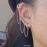 925 Sterling Silver Siamese Lightning Earring for Women