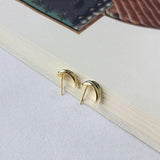 925 Silver Spiral Hoop Earrings for Women Fine Jewelry Punk Style