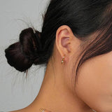 925 Sterling Silver Love Heart Hoop Earrings Women's Trending Jewelry
