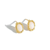 S'STEEL Opal Stud Earring 925 Sterling Silver