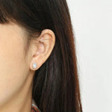S'STEEL Opal Stud Earring 925 Sterling Silver