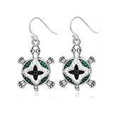 925 Silver Turtle Zircon Drop Earrings for Women Party Jewelry