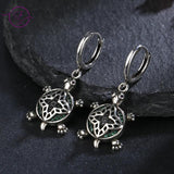 925 Silver Turtle Zircon Drop Earrings for Women Party Jewelry