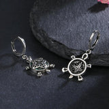 925 Silver Turtle Zircon Drop Earrings for Women Party Jewelry