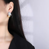 Big Pearl Drop Earrings for Women Party Wedding Engagement Jewelry