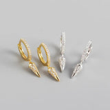 925 Silver Bohemian Cone French Style Ear Buckle for Women