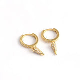 925 Silver Bohemian Cone French Style Ear Buckle for Women