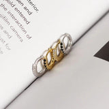 Crystal Zircon 925 Silver Huggie Earrings Small Circle Studs Fine Jewelry