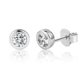0.3CT Round Moissanite Diamond Earrings 925 Sterling Silver Studs