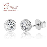 0.3CT Round Moissanite Diamond Earrings 925 Sterling Silver Studs