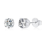 0.5CT Round Moissanite Diamond Earrings 925 Sterling Silver Stud