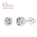0.5CT Round Moissanite Diamond Earrings 925 Sterling Silver Stud