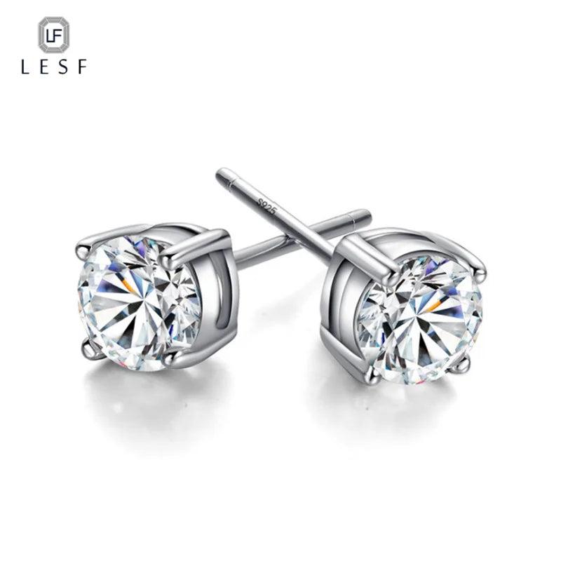 925 Silver Synthetic Diamond Bridal Stud Earrings Gift