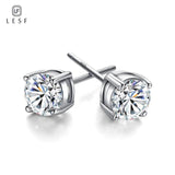 925 Silver Synthetic Diamond Bridal Stud Earrings Gift