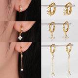 S925 Sterling Silver Earrings Set for Women Girls