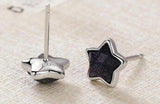 925 Sterling Silver Star Shape Stud Earrings for Women Girls