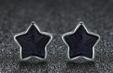 925 Sterling Silver Star Shape Stud Earrings for Women Girls