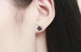 925 Sterling Silver Star Shape Stud Earrings for Women Girls