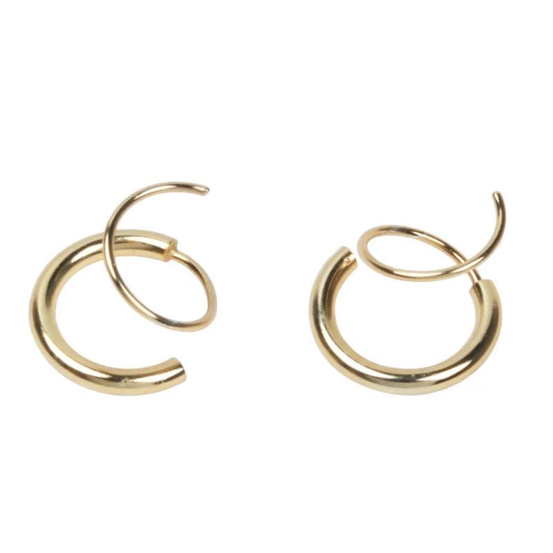 925 Sterling Silver Earrings Female Hip Hop Korea Temperament