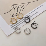 925 Sterling Silver Earrings Female Hip Hop Korea Temperament
