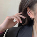 925 Sterling Silver Earrings Female Hip Hop Korea Temperament
