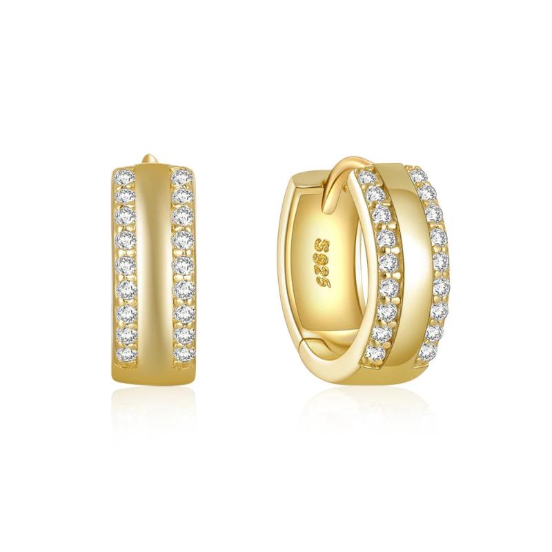 925 Silver Horse Eye CZ Earrings For Women