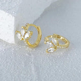 925 Silver Horse Eye CZ Earrings For Women