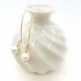 Freshwater Pearl Dangle Earrings 14K Filled Hand Classic Earrings
