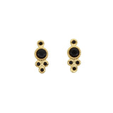 925 Sterling Silver Red CZ Earrings Minimal Delicate Dots Studs