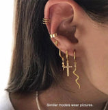 925 Silver Zircon Cross Drop Earring Ear Jewelry