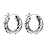 925 Silver Wide Oval Ear Ring Big Earring