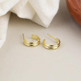 925 Silver Wide Oval Ear Ring Big Earring