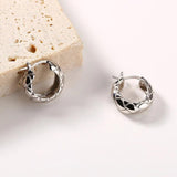 925 Silver Wide Oval Ear Ring Big Earring
