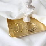 925 Silver U Shape Women Hoop Earrings Minimalist Style