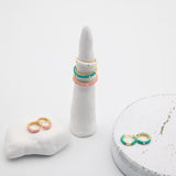 925 Silver Enamel Hoop Earring Candy Dripping Oil Cartilage Piercing Jewelry