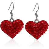 Love Earrings Red Hearts Accessories Love Letter