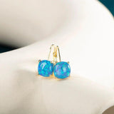 Opal Silver Earrings Delicate Fine Jewelry Ear Accessorie Female Gift