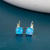 Opal Silver Earrings Delicate Fine Jewelry Ear Accessorie Female Gift