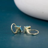 Opal Silver Earrings Delicate Fine Jewelry Ear Accessorie Female Gift