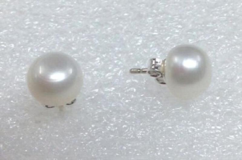 925 Sterling Silver Fresh Water Pearl Studs for Women