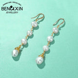 Long Tassel Pearl Drop Earrings for Women Gift
