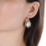 Natural Shell Pearl Earrings 925 Jewelry Gift